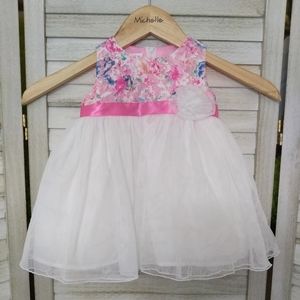 Bonnie Baby Floral Lace Party Dress